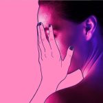 Profil ženy s depresiou